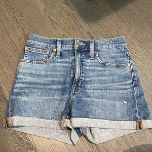 EUC Madewell High-waisted Denim Shorts